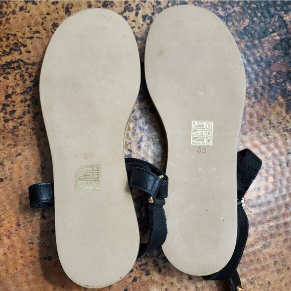 Carvela 'Kilter' Black Studded Leather Sandals - Picture 14 of 16